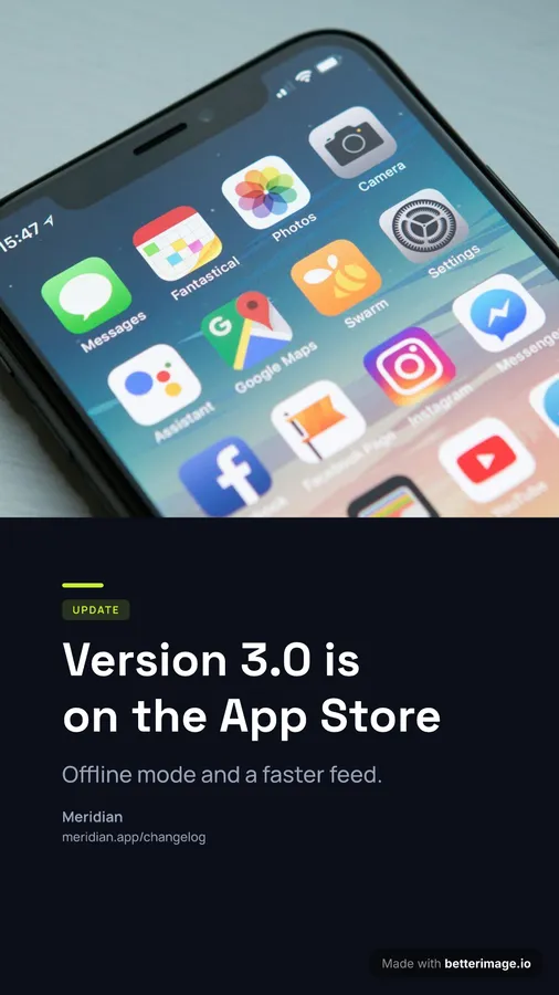 App update at 1080 by 1920, Story