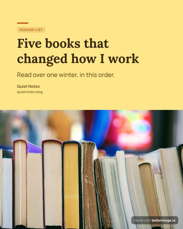 Reading list at 1080 by 1350, Portrait post