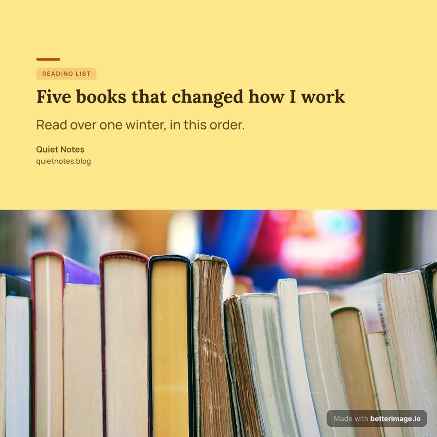 Reading list at 1080 by 1080, Square post