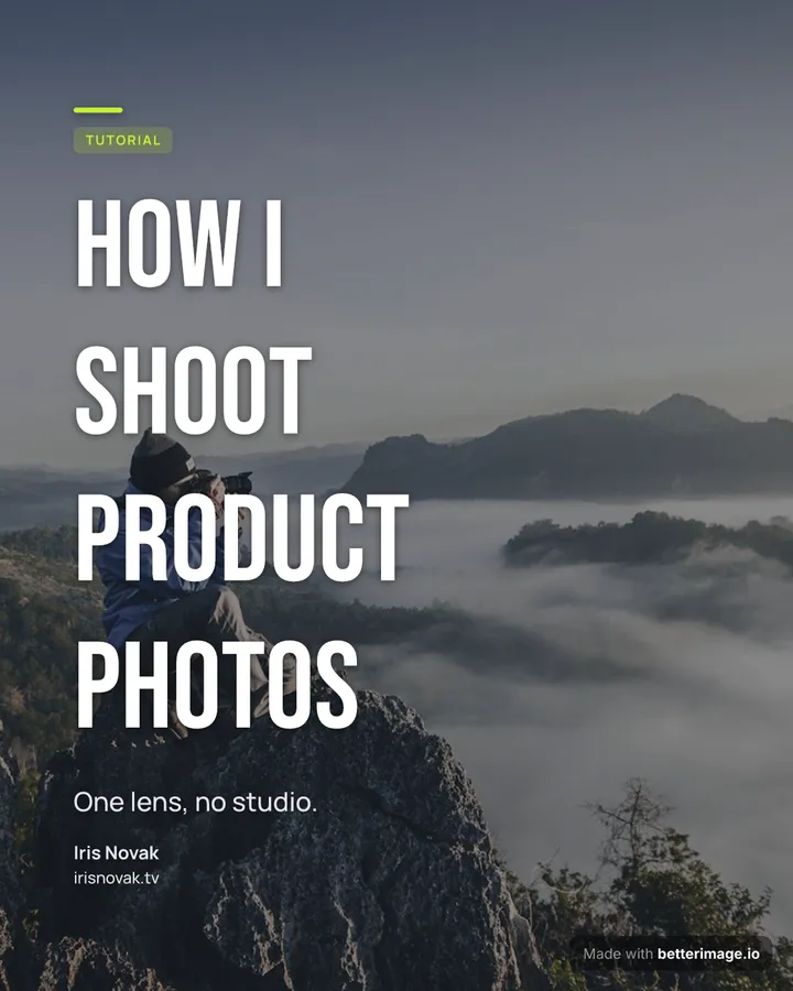 Photo tutorial thumbnail at 1080 by 1350, Portrait post