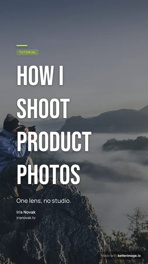 Photo tutorial thumbnail at 1080 by 1920, Story