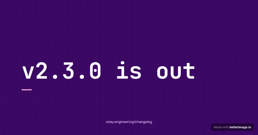 Changelog line at 1200 by 630, Open Graph