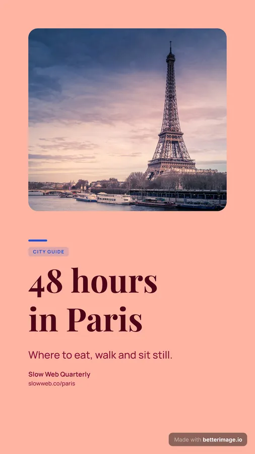 City guide at 1080 by 1920, Story
