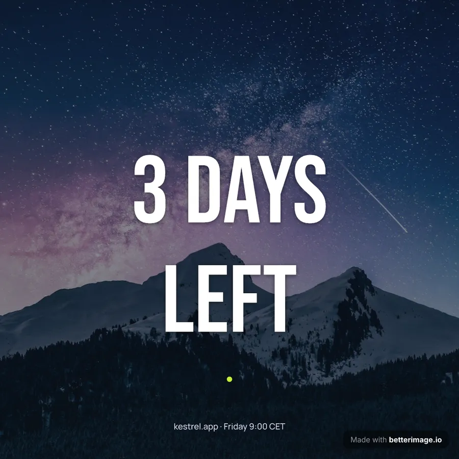 Countdown at 1080 by 1080, Square post