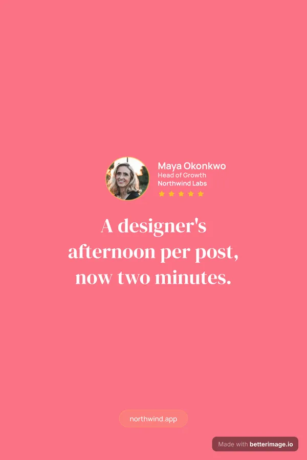 Customer testimonial at 1000 by 1500, Pinterest pin