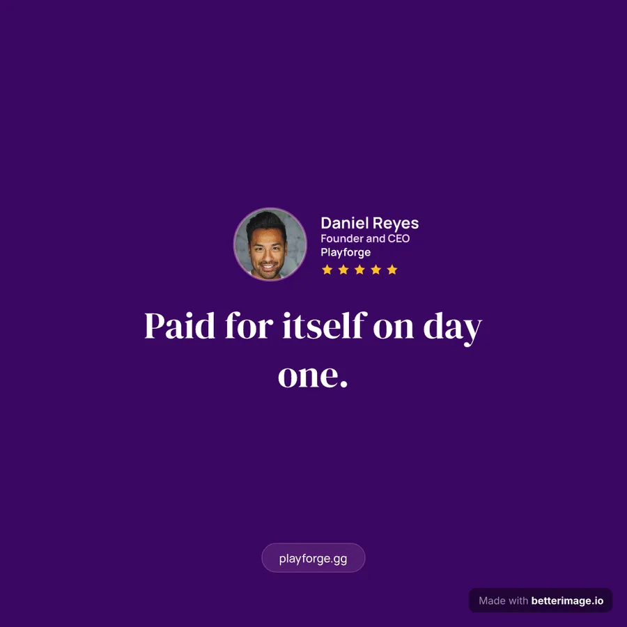 Founder review at 1080 by 1080, Square post