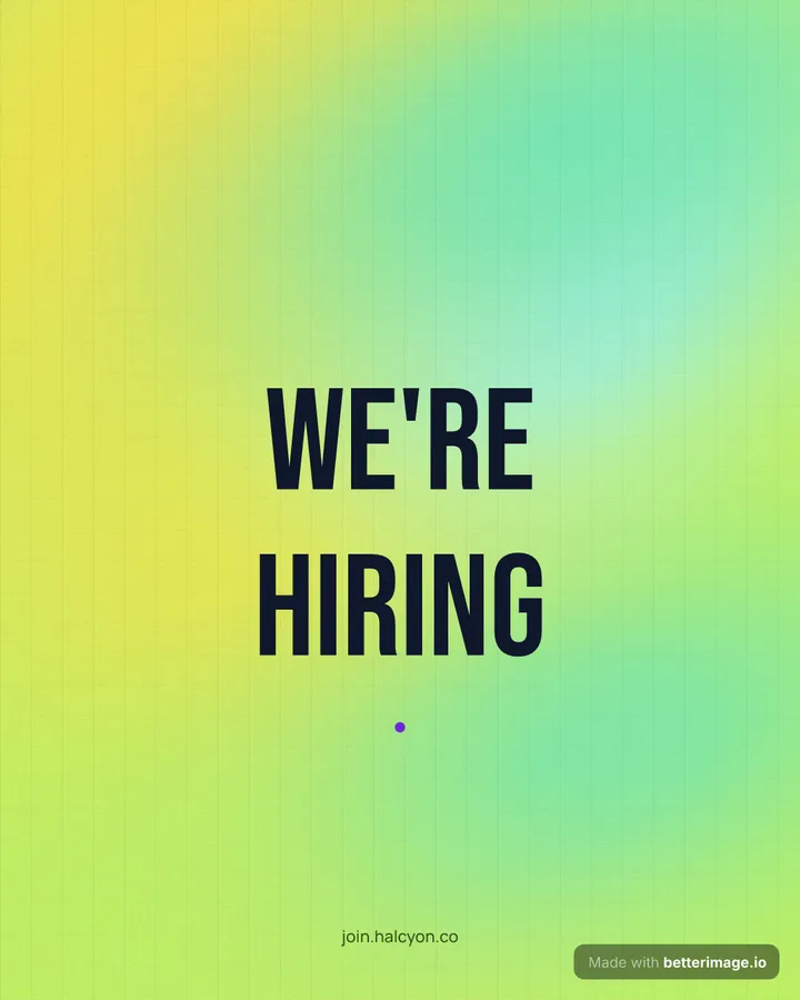 We're hiring at 1080 by 1350, Portrait post