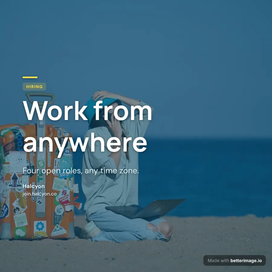 Remote hiring at 1080 by 1080, Square post