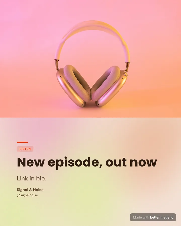 New episode post at 1080 by 1350, Portrait post