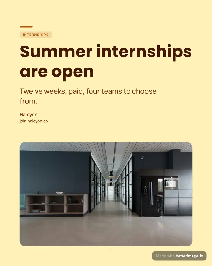Internships open at 1080 by 1350, Portrait post