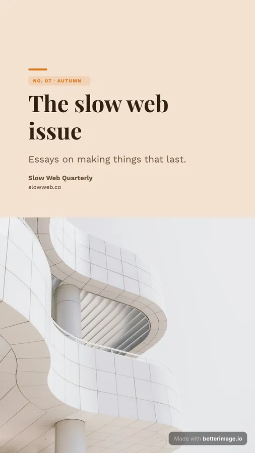 Magazine cover at 1080 by 1920, Story