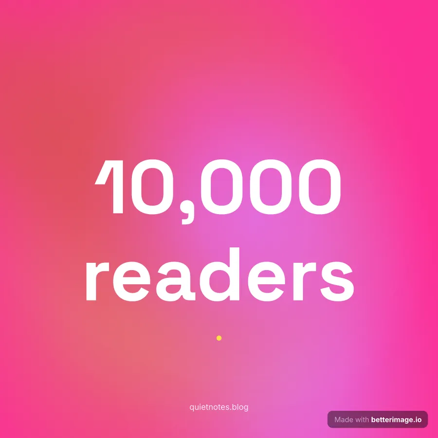 Ten thousand readers at 1080 by 1080, Square post