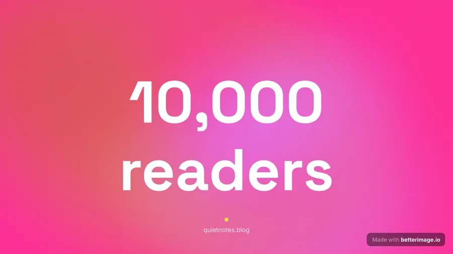 Ten thousand readers at 1280 by 720, YouTube thumbnail