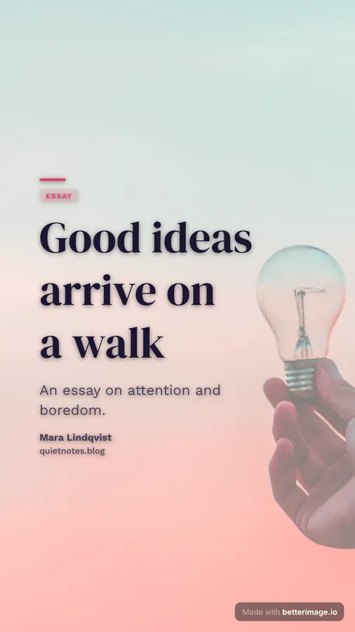 Ideas essay at 1080 by 1920, Story