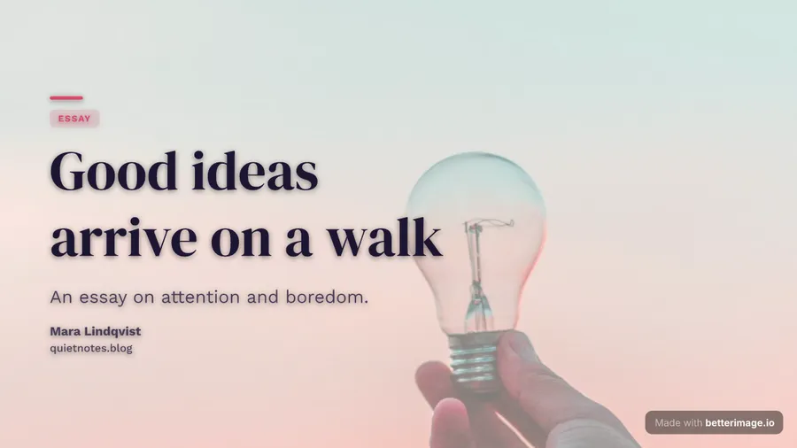 Ideas essay at 1280 by 720, YouTube thumbnail