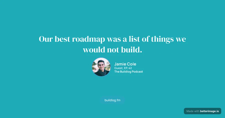 Podcast guest quote at 1200 by 630, Open Graph