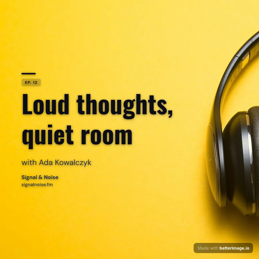 Yellow podcast at 1080 by 1080, Square post