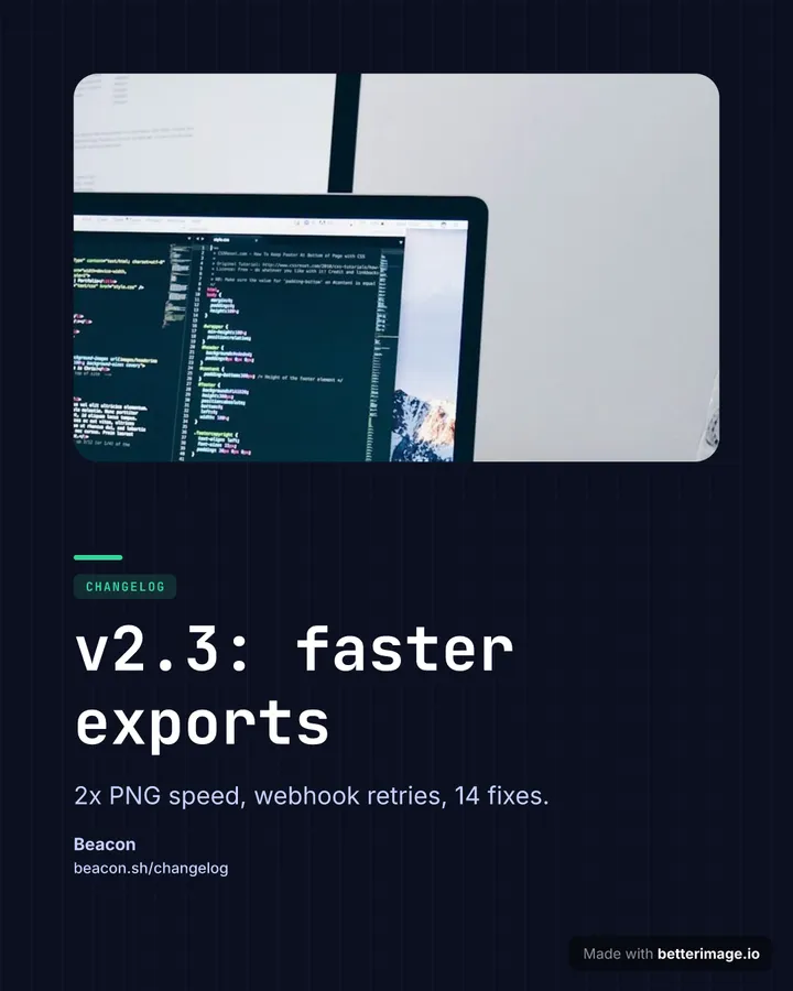 Release notes at 1080 by 1350, Portrait post