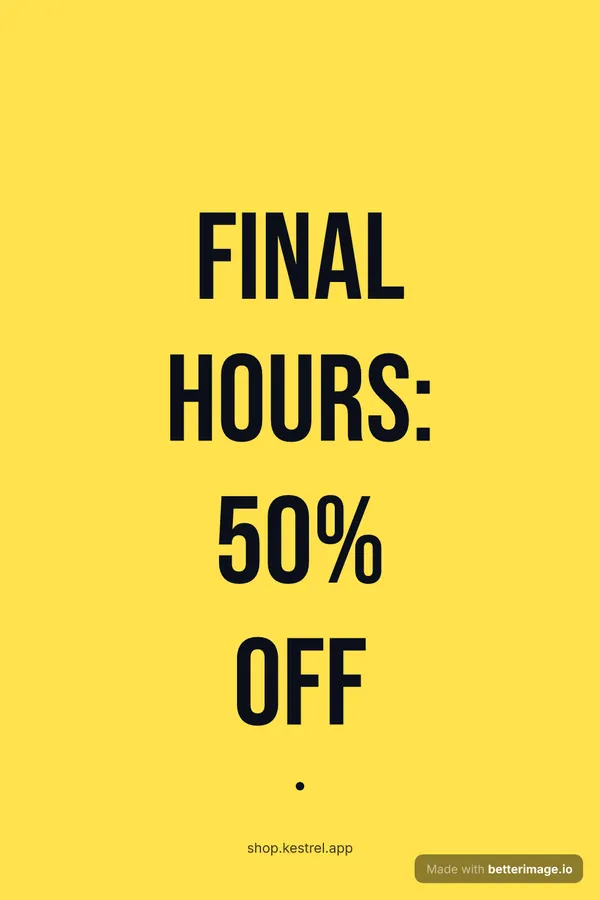 Final hours at 1000 by 1500, Pinterest pin