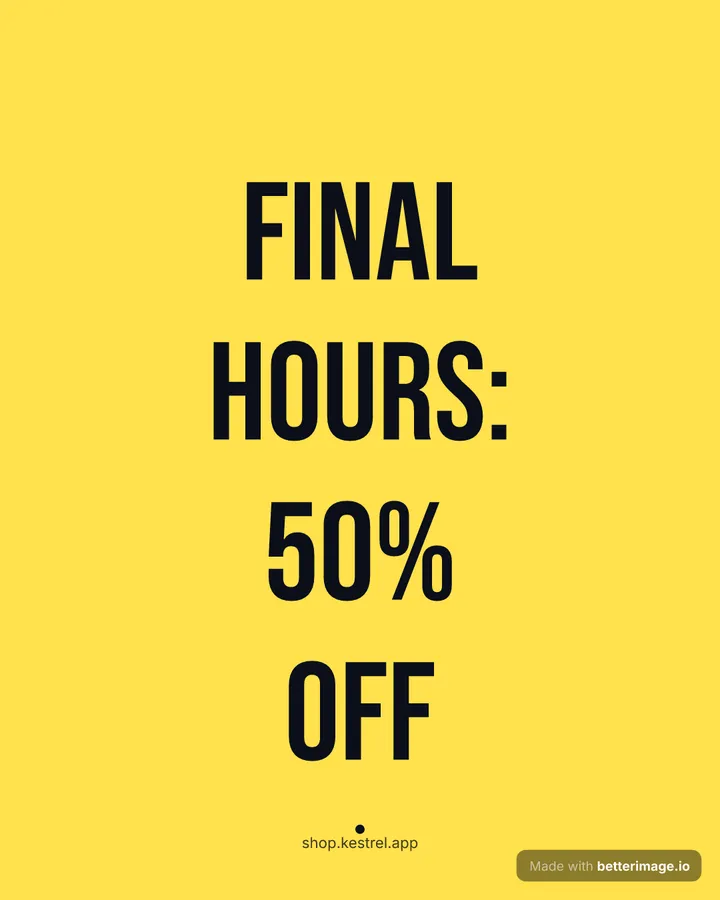 Final hours at 1080 by 1350, Portrait post