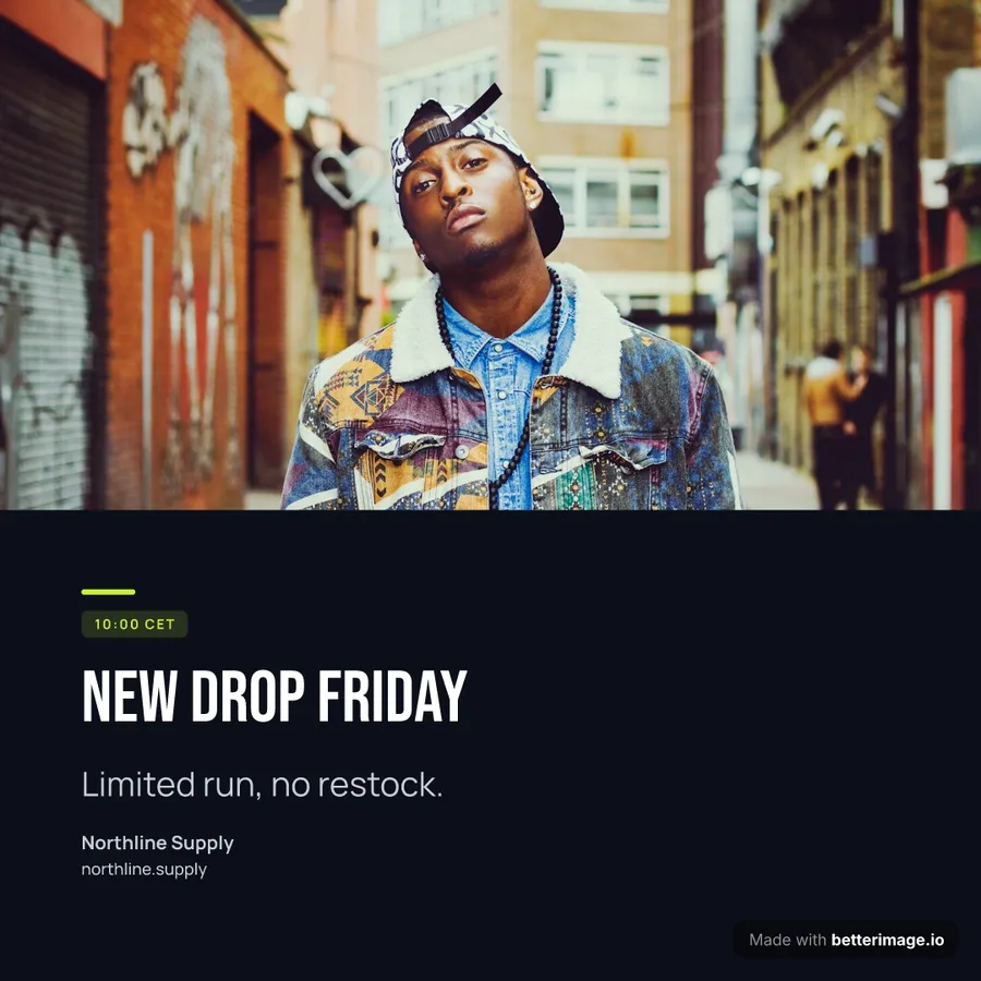 Product drop story at 1080 by 1080, Square post
