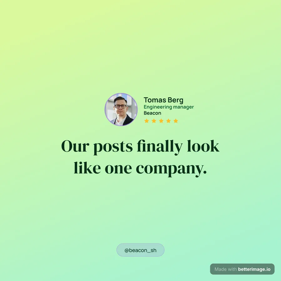 Kind words story at 1080 by 1080, Square post