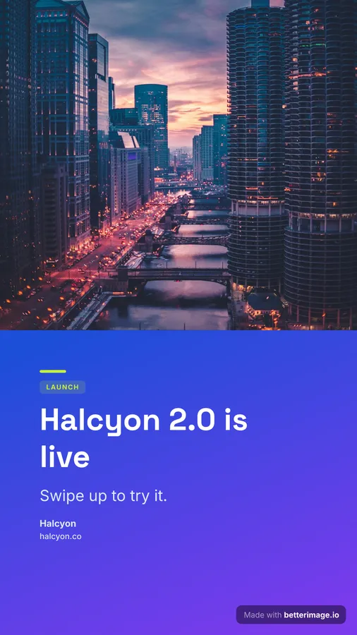 Launch story at 1080 by 1920, Story