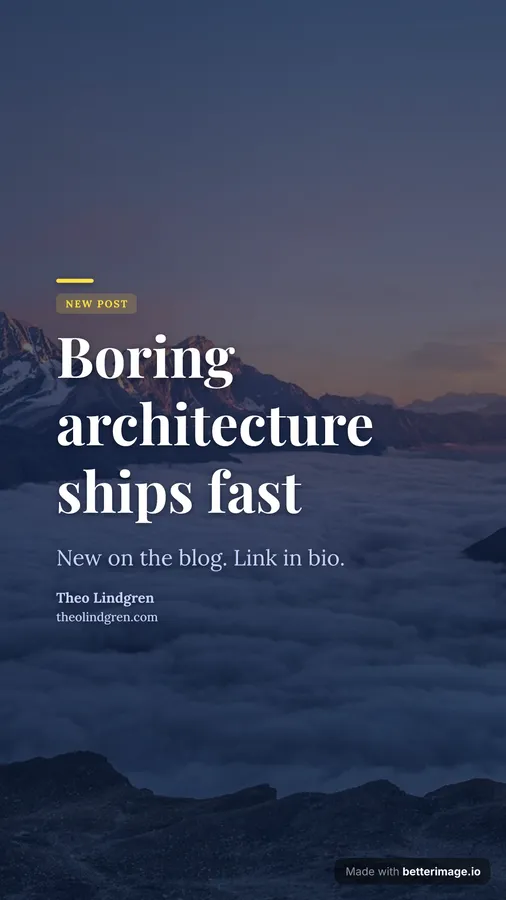 New post story at 1080 by 1920, Story
