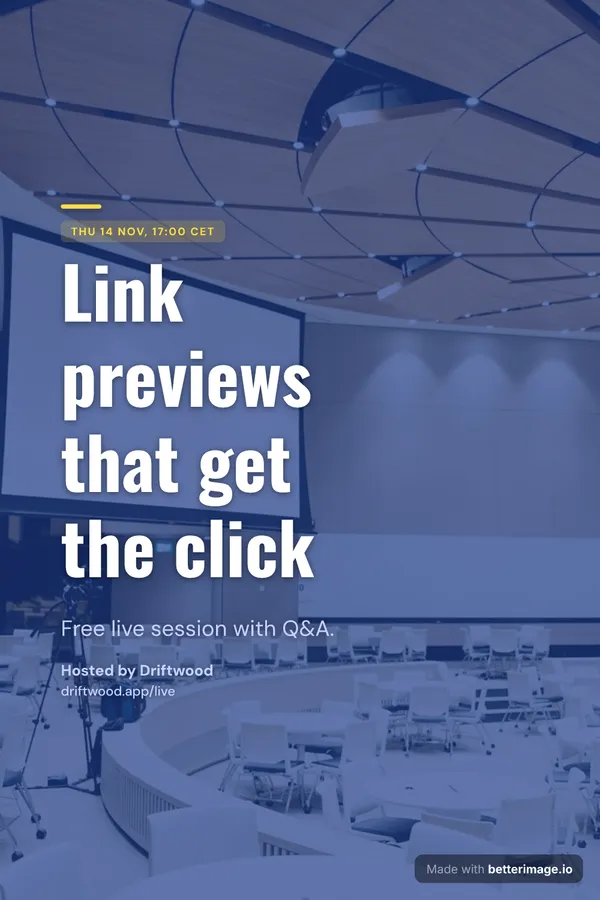 Webinar invite at 1000 by 1500, Pinterest pin