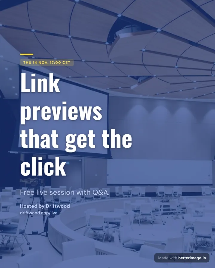 Webinar invite at 1080 by 1350, Portrait post