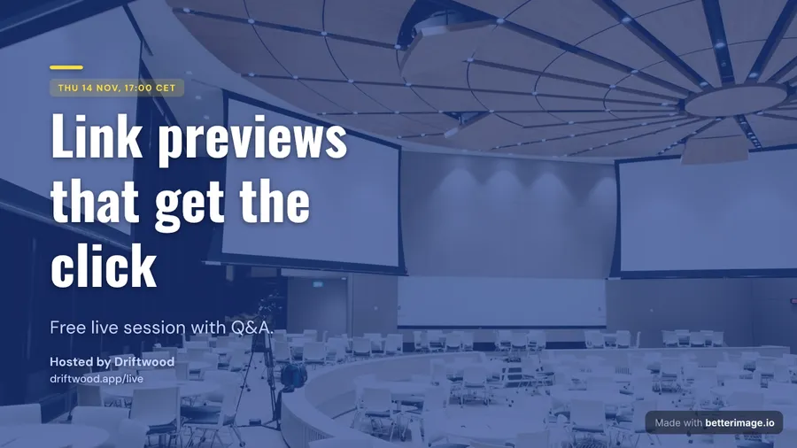 Webinar invite at 1280 by 720, YouTube thumbnail