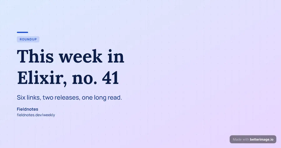 Weekly roundup at 1200 by 630, Open Graph