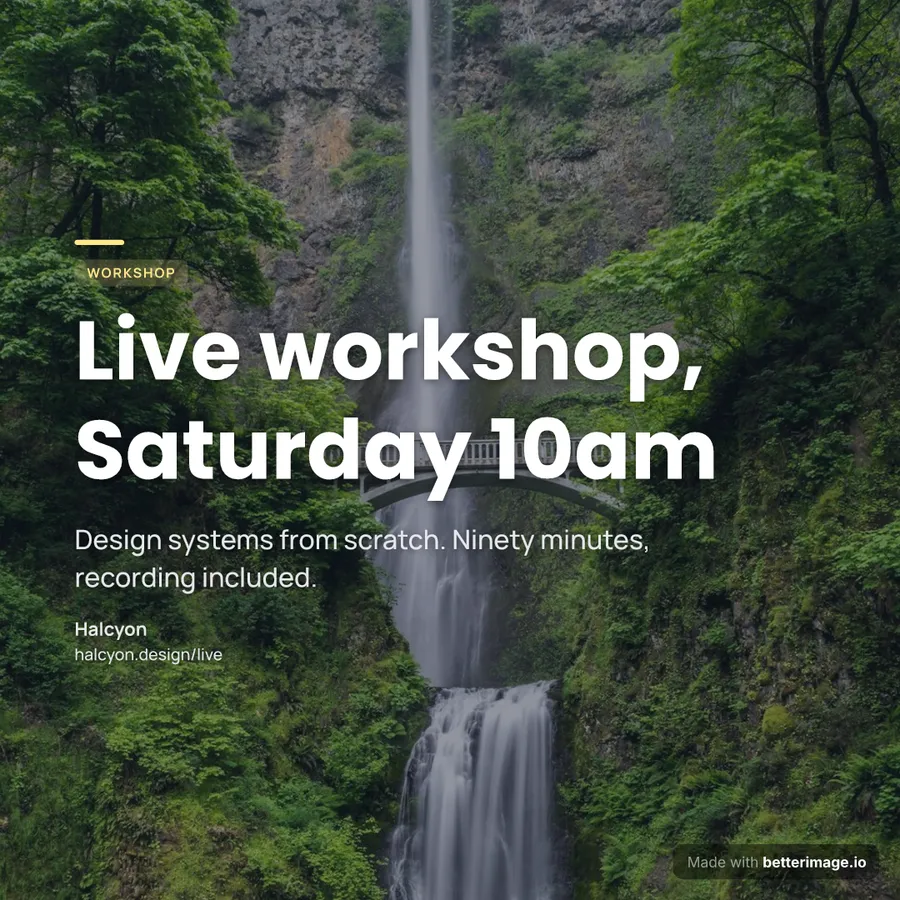 Workshop story at 1080 by 1080, Square post