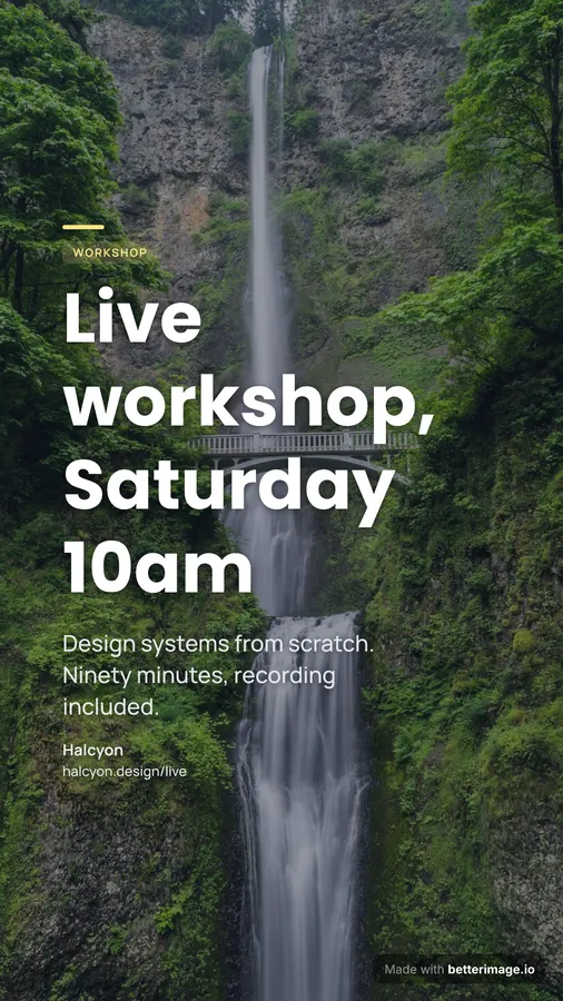 Workshop story at 1080 by 1920, Story