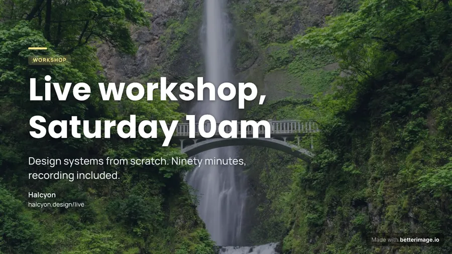 Workshop story at 1280 by 720, YouTube thumbnail