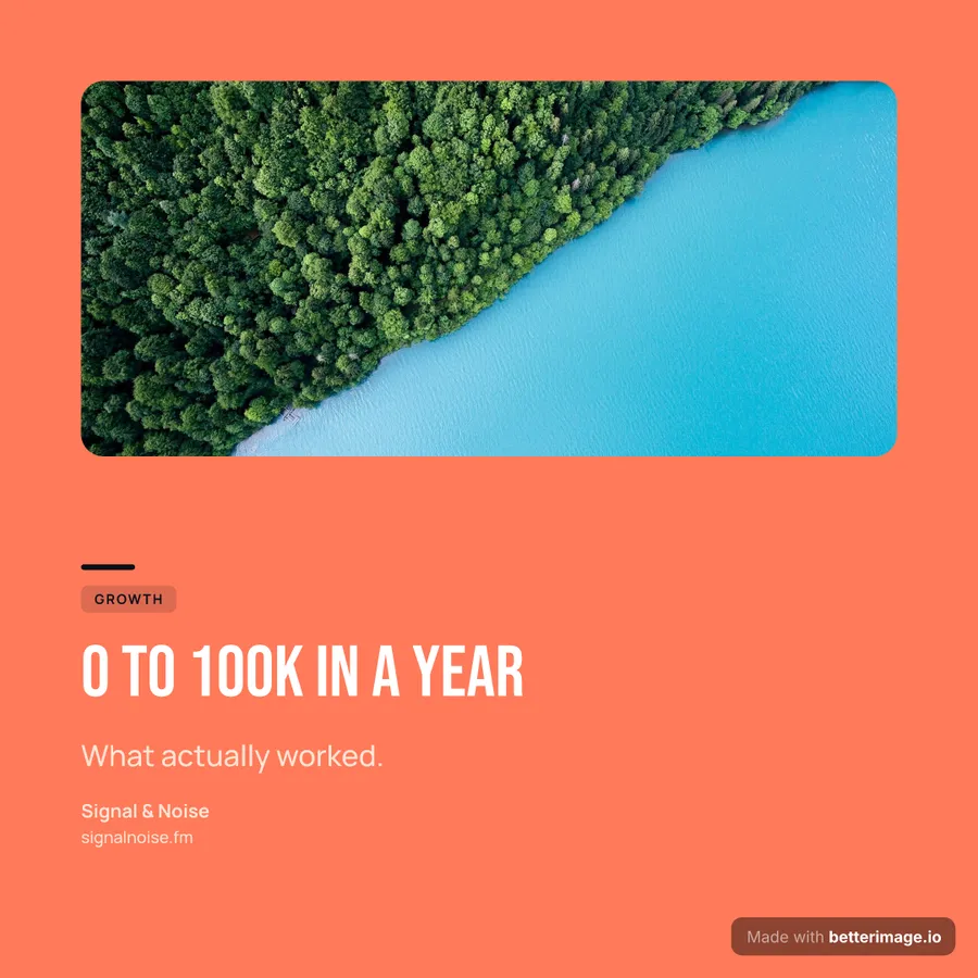 Growth thumbnail at 1080 by 1080, Square post