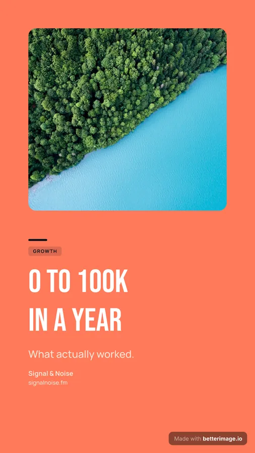 Growth thumbnail at 1080 by 1920, Story