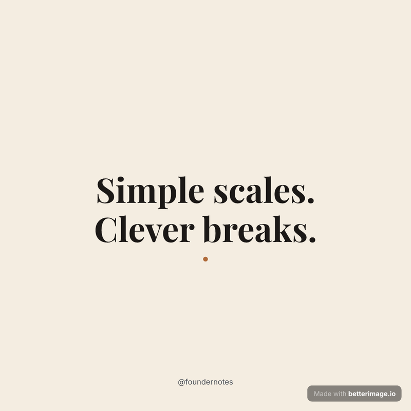 Square Instagram post with a serif quote on warm cream