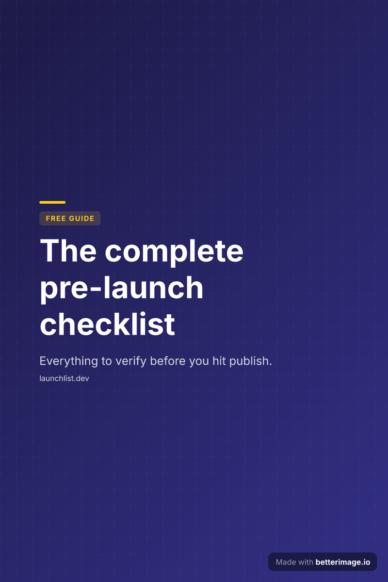 Vertical Pinterest pin promoting a free checklist on deep indigo