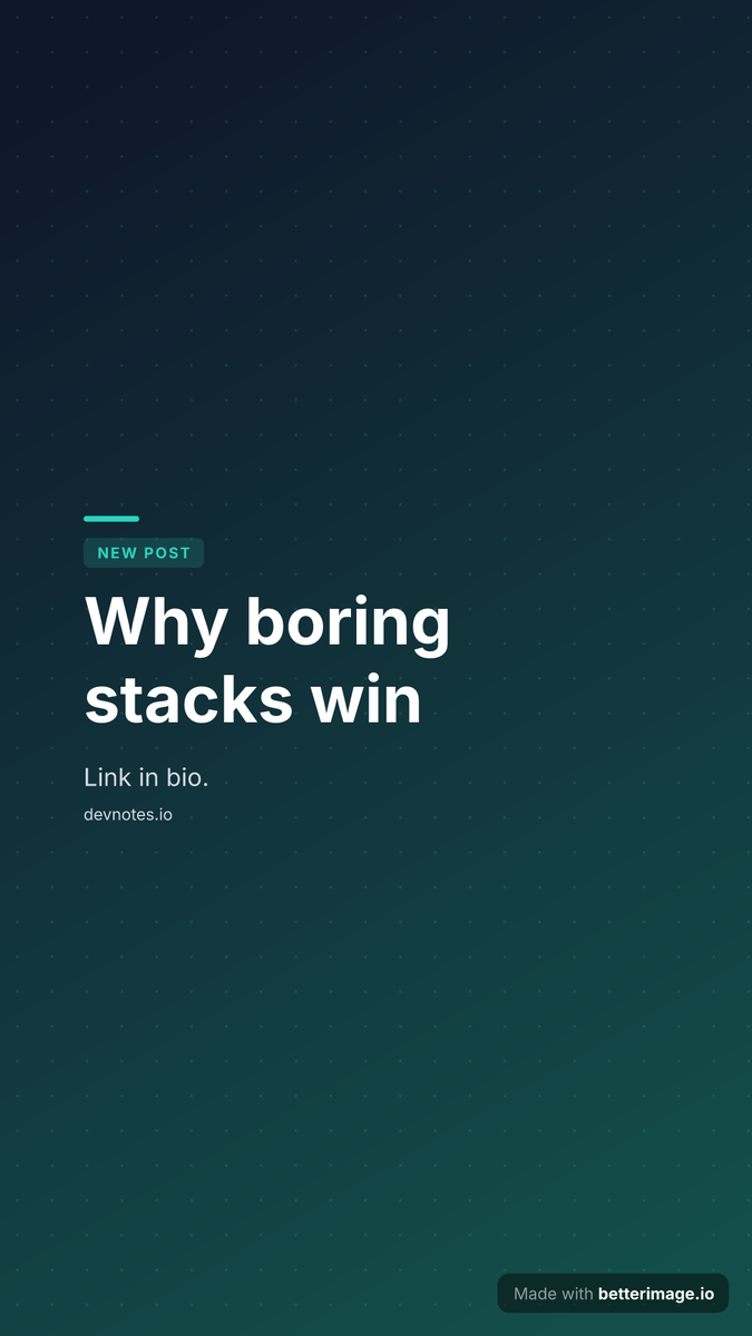 Vertical story announcing a new blog post with a link-in-bio footer