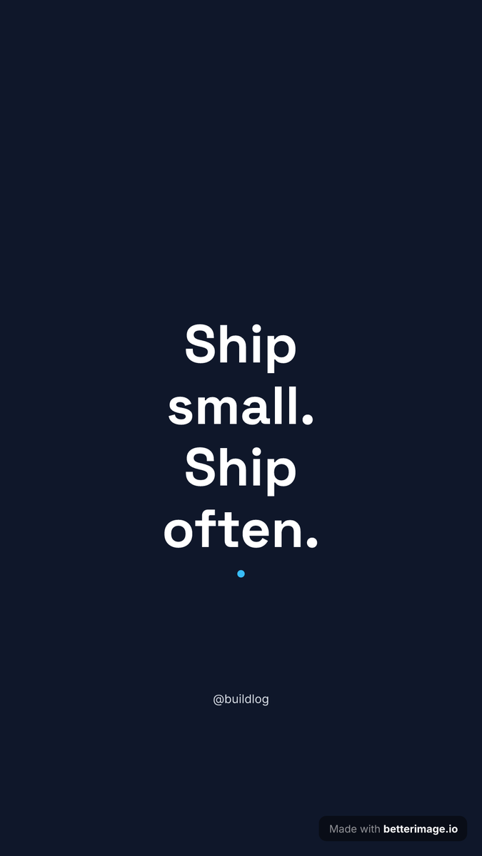 Vertical story with one bold statement centered on dark navy