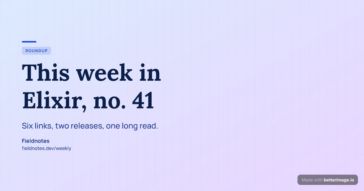 Weekly roundup card: a sky-to-lilac gradient, no photo, the type carries the card, Lora headline