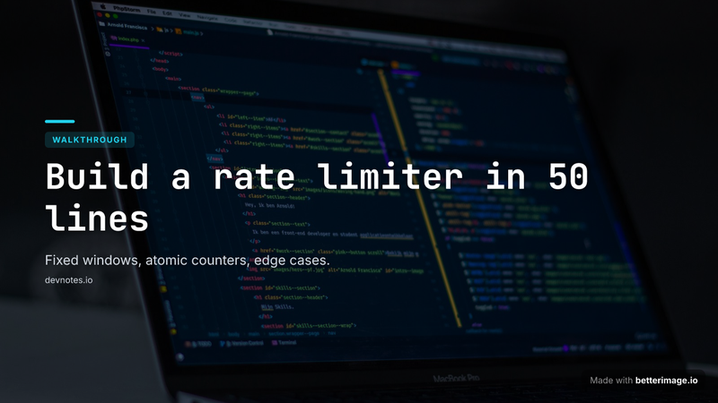 YouTube thumbnail with a monospace title over a code editor screenshot